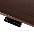 2024 luxury two wooden desktops for metal adjustable desk Electric Motorized Height Adjustable desk